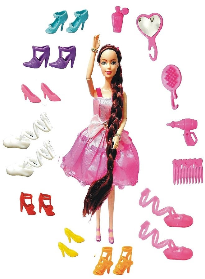 Niku Dazzling Dolls for Girls | Doll with Moveable Arms, Legs, Elbow & Knee for Girls (Doll with Accessoires) | Best Birthday Gift Toy - Image 2